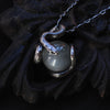 Snake Guardian - White Moonstone