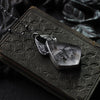 Pendant- Portraits Through the Garden Windows- Enamel Moth Painting
