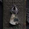 Pendant- Portraits Through the Garden Windows- Enamel Moth Painting