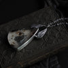 Pendant- Portraits Through the Garden Windows- Enamel Moth Painting