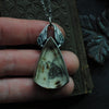 Pendant- Portraits Through the Garden Windows- Enamel Moth Painting