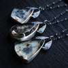 Pendant- Portraits Through the Garden Windows- Enamel Moth Painting