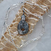 Serpent's Hag Stone, FOREST hag stone, Necklace