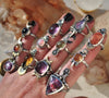 Size 7, Moon&Star sets, Black Opal & Amethyst