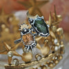 Size 7.25, Moon&Star sets, Imperial Topaz & Serpentine