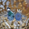 Size 6, Moon&Star sets, Emerald & Dendritic Agate