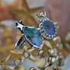 Size 6, Moon&Star sets, Emerald & Dendritic Agate
