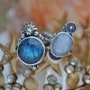 Size 8.25, Moon&Star sets, Labradorite & Moonstone