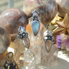 SIZE 7, CLOUD STARS, Blue Moonstone, Pearl Star