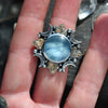 Size 6, Cloud Diviner Ring, Aquamarine