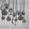 Royal Seahorse Necklace, Sparkling Kyanite