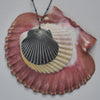 Classic Scallop Shell, chain included