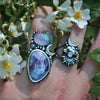 Size 7, Starlight, Opal and Tourmaline Quartz