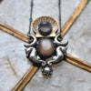 Royal Seahorse Necklace, Moonstone & Rose Quartz