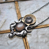 Royal Seahorse Necklace, Moonstone & Rose Quartz