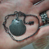 OOAK, Scallop Shell - with Barnacles