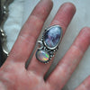Size 7, Starlight, Opal and Tourmaline Quartz