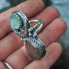 Size 9 + Lunar Hour Glass, Rutilated Quartz & Aquamarine