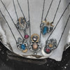 Royal Seahorse Necklace, Rich Rubellite Tourmaline