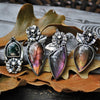 Size 7, Grave Flower with Labradorite