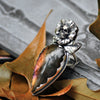 Size 8.5, Grave Flower with Labradorite