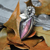 Size 7, Grave Flower with Labradorite