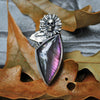 Size 7, Grave Flower with Labradorite