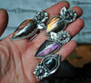 Size 6.5, Grave Flower with Moss Agate