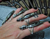 Size 7, Grave Flower with Labradorite