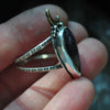 "One off", Size 10, Moon&Star ring, Lepdiolite