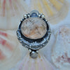Size 7.25, Ocean Oracle, Honey Topaz