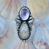 Size 5, Sea Horse Queen, Lepidolite & Aquamarine