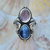 Size 11.5, Sea Horse Queen, Lepidolite & Kyanite