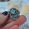 Size 7.5, Tidal Tower, Clear Rainbow Topaz