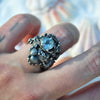 Size 7.5, Tidal Tower, Clear Rainbow Topaz