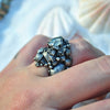 Size 7.5, Tidal Tower, Clear Rainbow Topaz