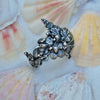 Size 7.5, Tidal Tower, Clear Rainbow Topaz