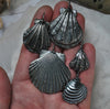PRE-ORDER - CHOOSE with or without moon - Scallop Shell Pendants