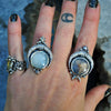 Size 9.75-10 Lunar Dew, Violet Sunstone-Moonstone