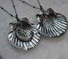 PRE-ORDER - CHOOSE with or without moon - Scallop Shell Pendants