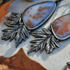 Pendant, Falling Leaves, Dendritic Agate