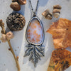 Pendant, Falling Leaves, Dendritic Agate