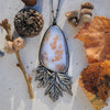 Pendant, Falling Leaves, Dendritic Agate
