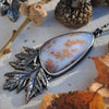 Pendant, Falling Leaves, Dendritic Agate