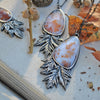 Pendant, Falling Leaves, Dendritic Agate