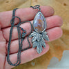 Pendant, Falling Leaves, Dendritic Agate