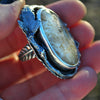 Size 8.5, Forest Floor, Forest Dweller Ring, Sterling and Fine Silver