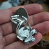 Size 9.5, Forest Dweller Ring Set, Mushroom Moon&Star