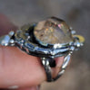 Size 7.25, Ocean Oracle, Honey Topaz