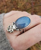 Size 8 - Trolleite, Sterling and Fine Silver and Brass Ring